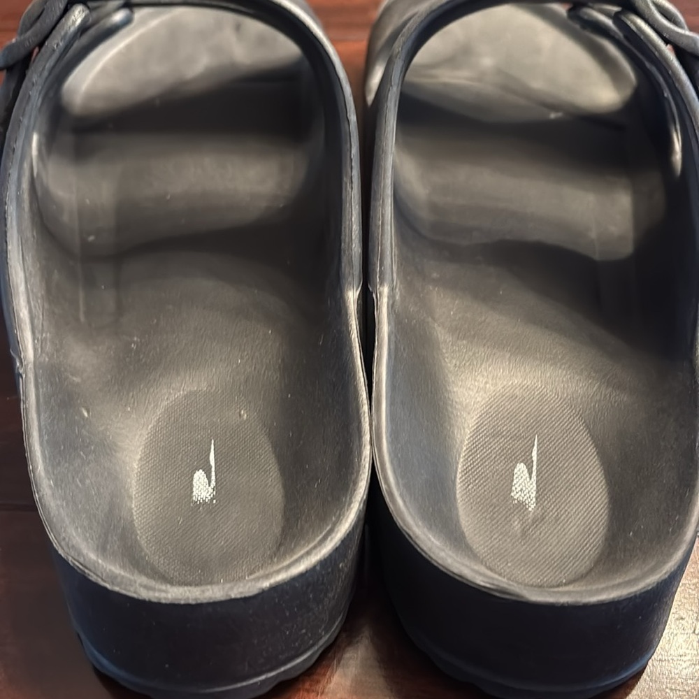 Crane Black Lightweight Sandals sz 10 - Picture 6 of 8